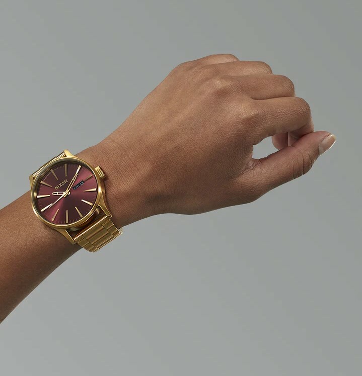 萬年鐘錶 - NIXON 尼克森  SENTRY SS  金紅色金衝浪錶  A356-5094   錶徑42MM