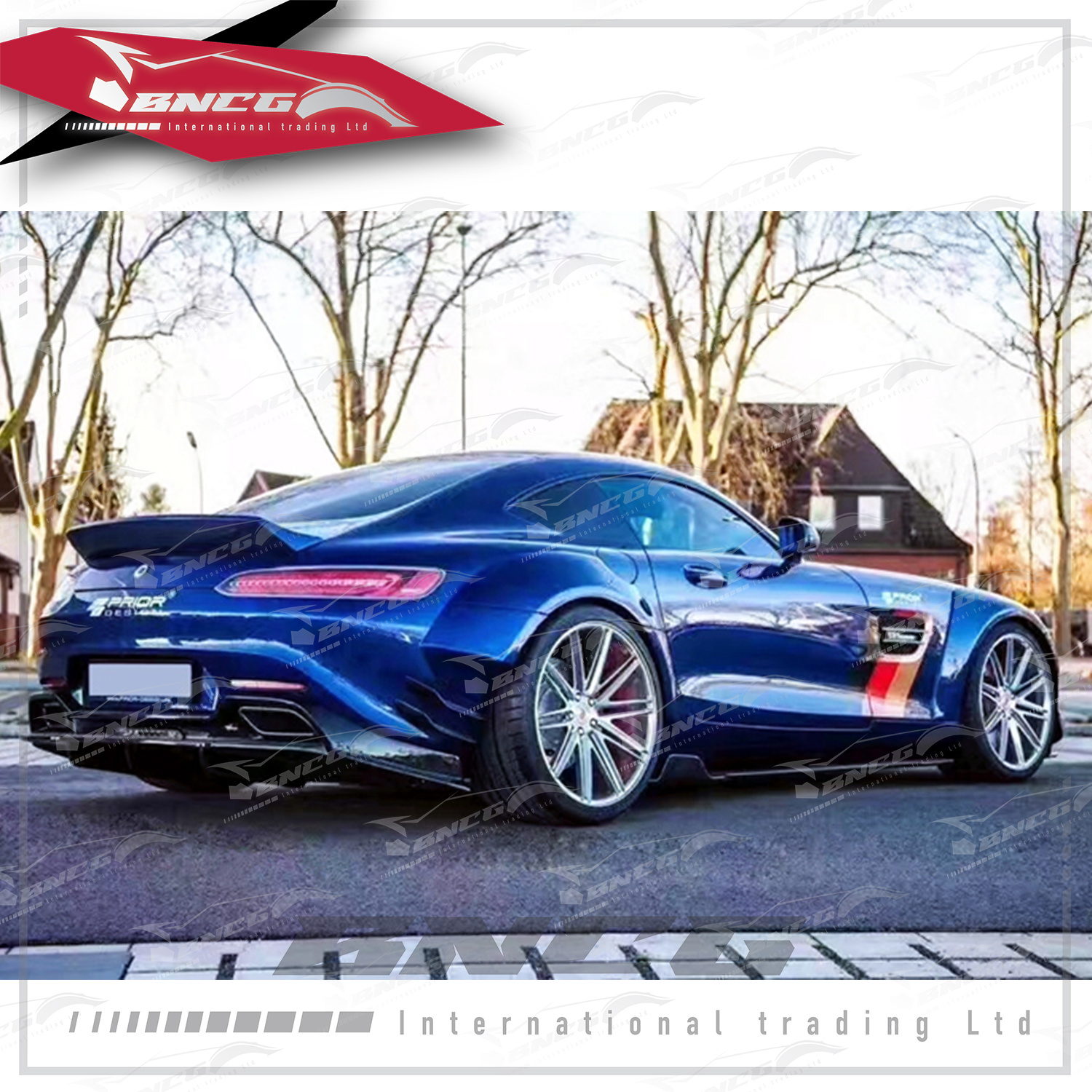 賓士 Benz AMG GT GTS 改裝 碳纖維 外觀件 空力套件 PD款 後下巴 後導流