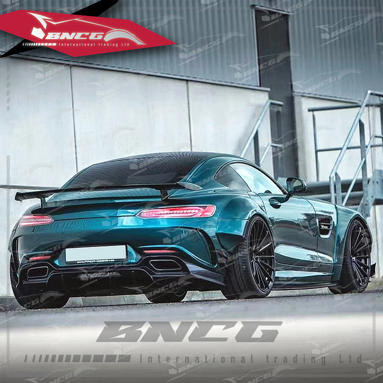 賓士 Benz AMG GT GTS 改裝 碳纖維 外觀件 空力套件 PD款 後下巴 後導流