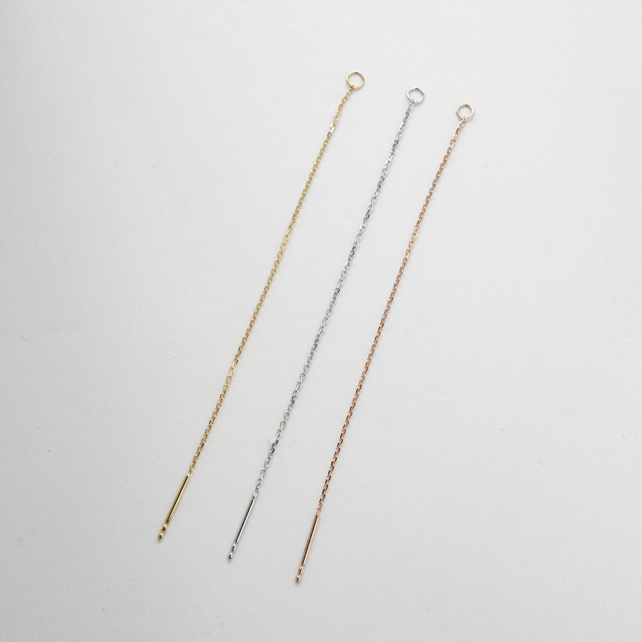 18K Single Line Earring Accessories