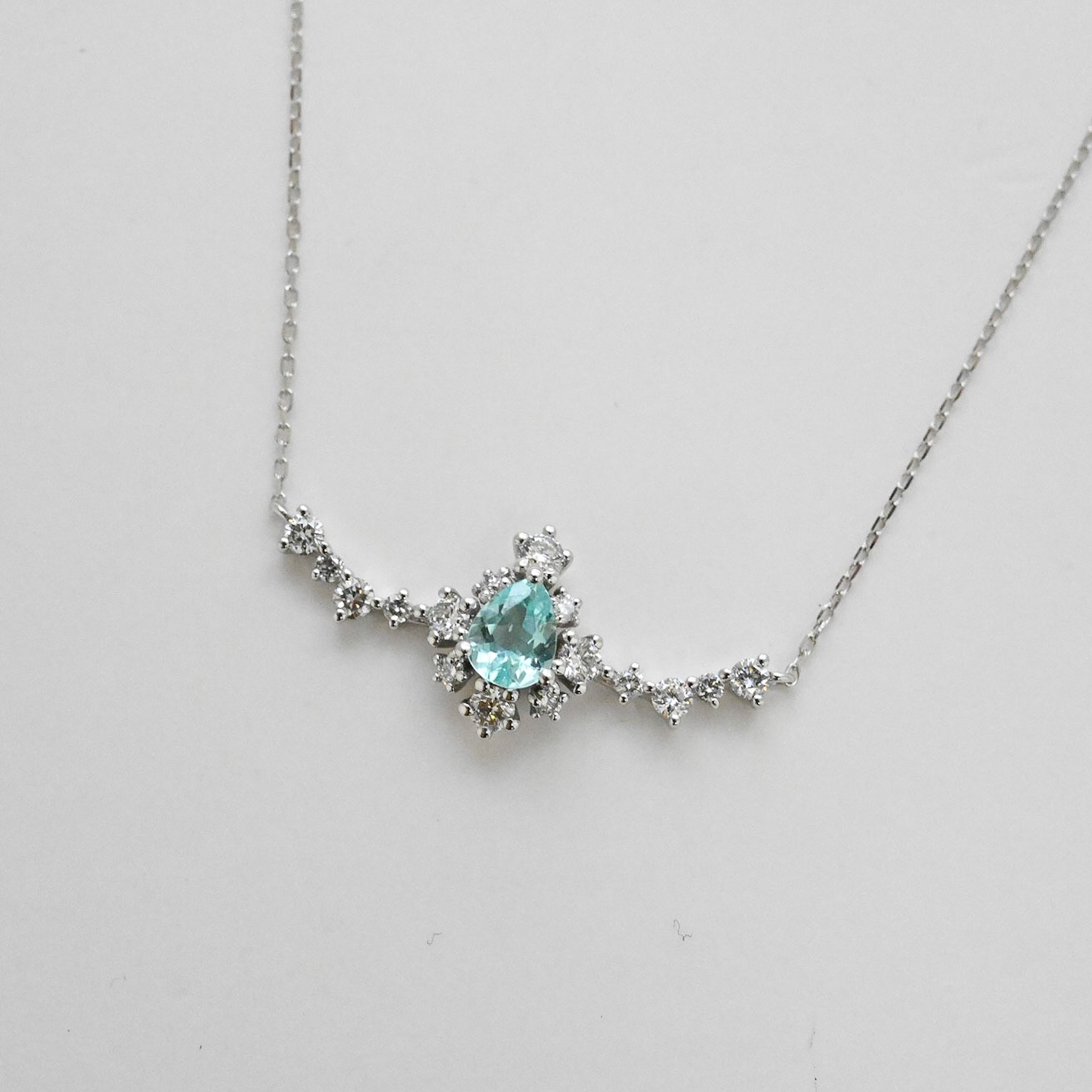 18K Paraiba & Diamond Necklace