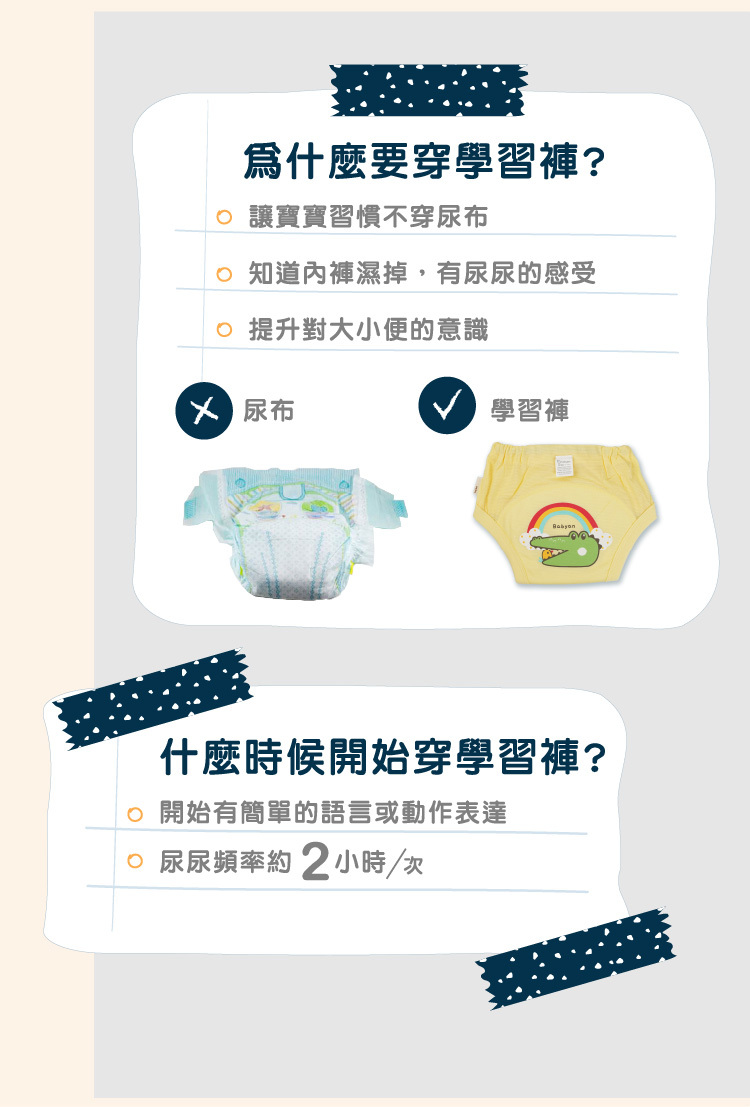 4層開心鱷魚學習褲使用介紹 幼兒使用學習褲說明,當小孩開始有簡單的語言或動作表達,即可開始穿學習褲