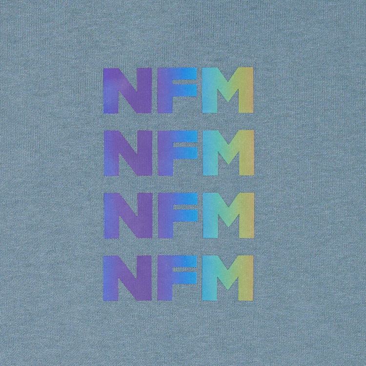 Reflective Logo Print Tee (Light Blue)