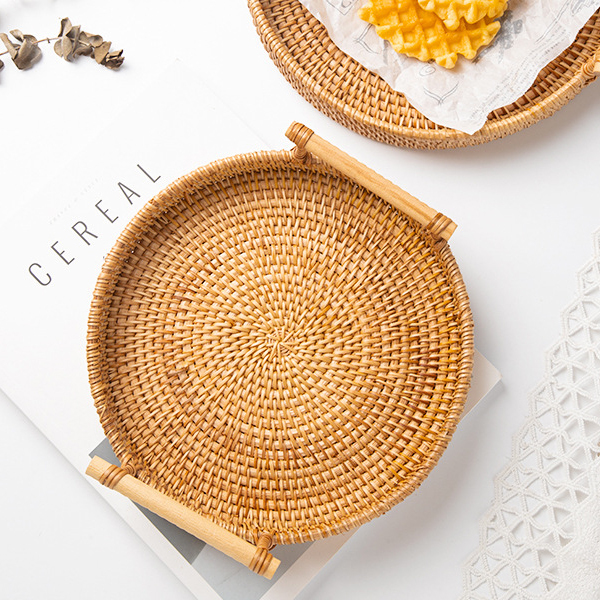 越南手工藤編托盤