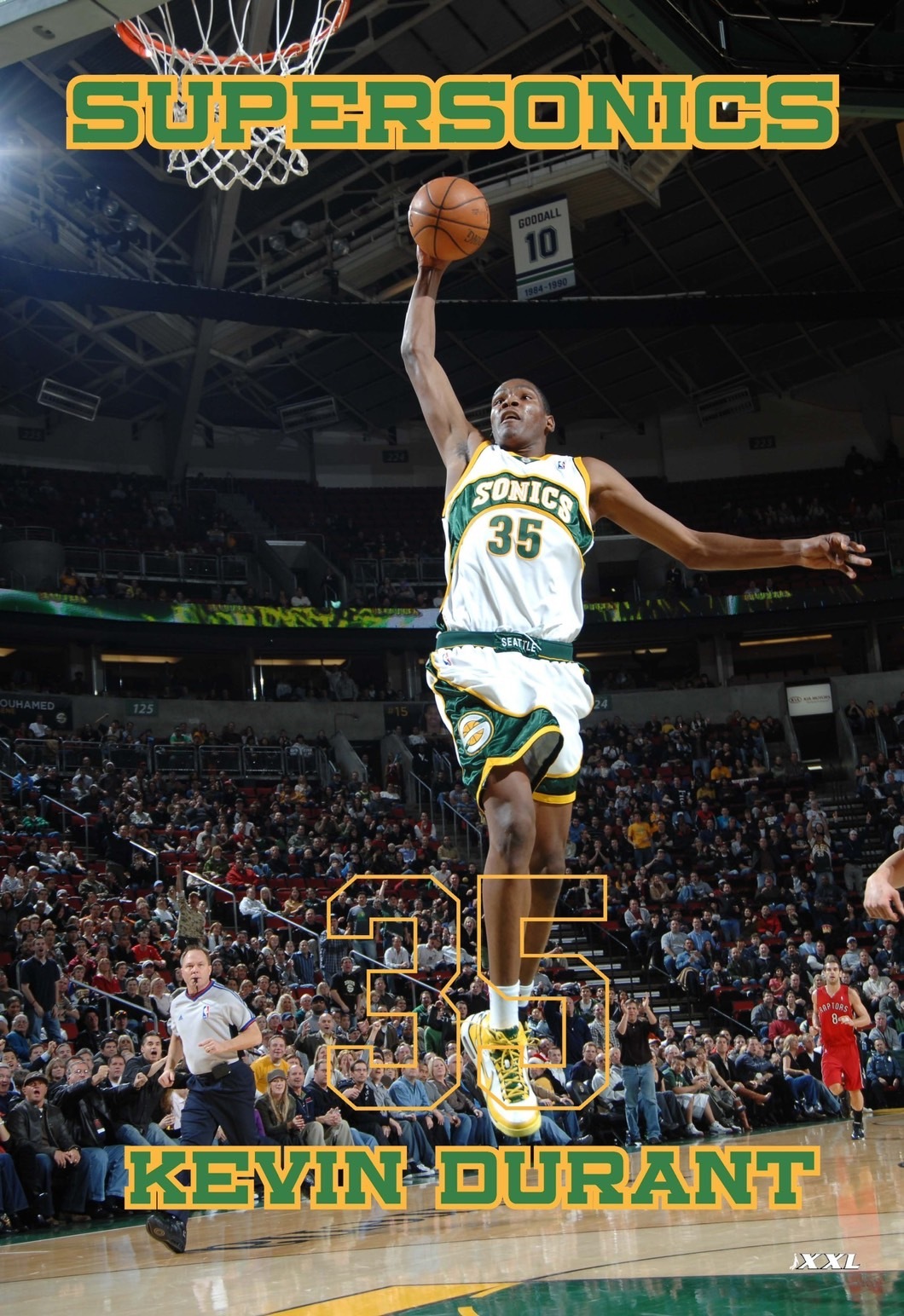 XXL 2022 8月號 復古專題 西雅圖的驕傲 Seattle SuperSonics 超音速黃金年代 隨書附贈KD新秀海報