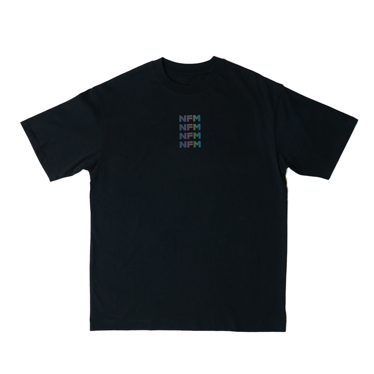 Reflective Logo Print Tee (Black)