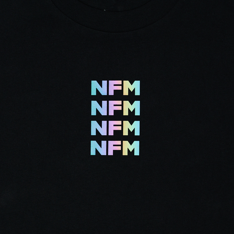 Reflective Logo Print Tee (Black)