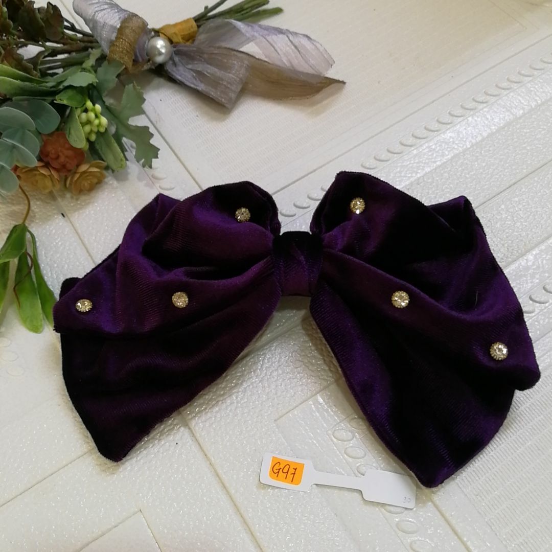 蝴蝶结 8cm 弹簧夾