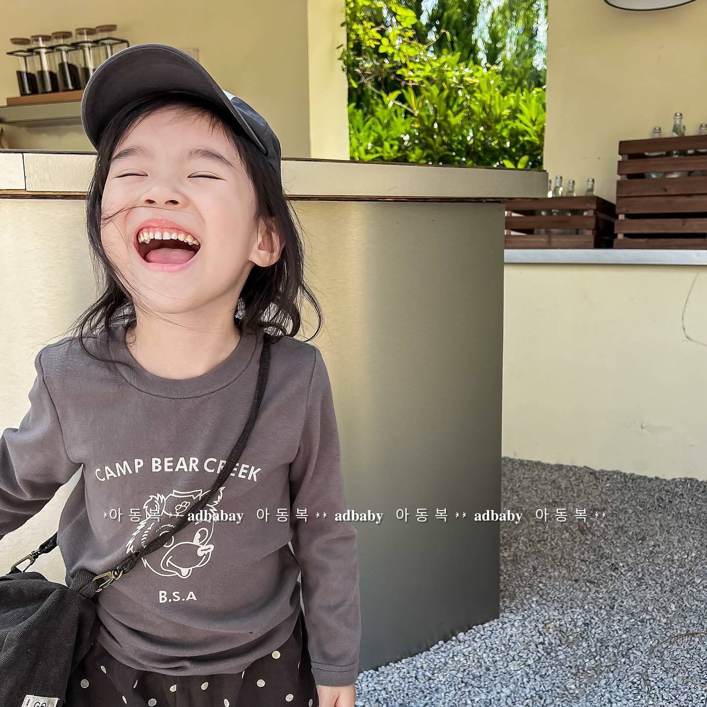 Camp bear薄款長袖上衣