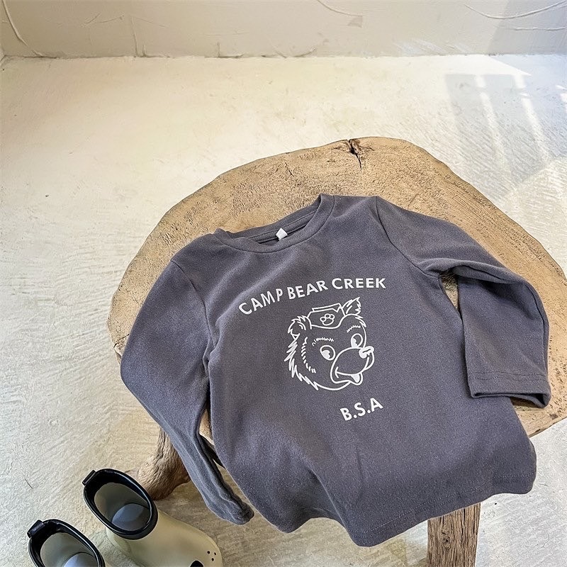 Camp bear薄款長袖上衣