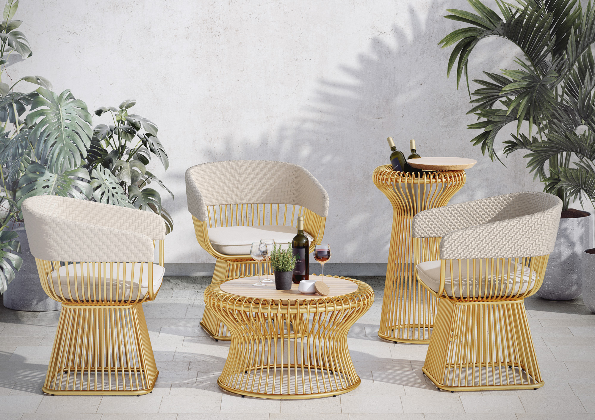 哈潑Harper — 吧台冰酒桶 | 黑金經典雙色，宛如身穿一襲優雅金色晚禮服的女仕，斟上一杯紅白酒，舉手投足間展現性感優雅風情。