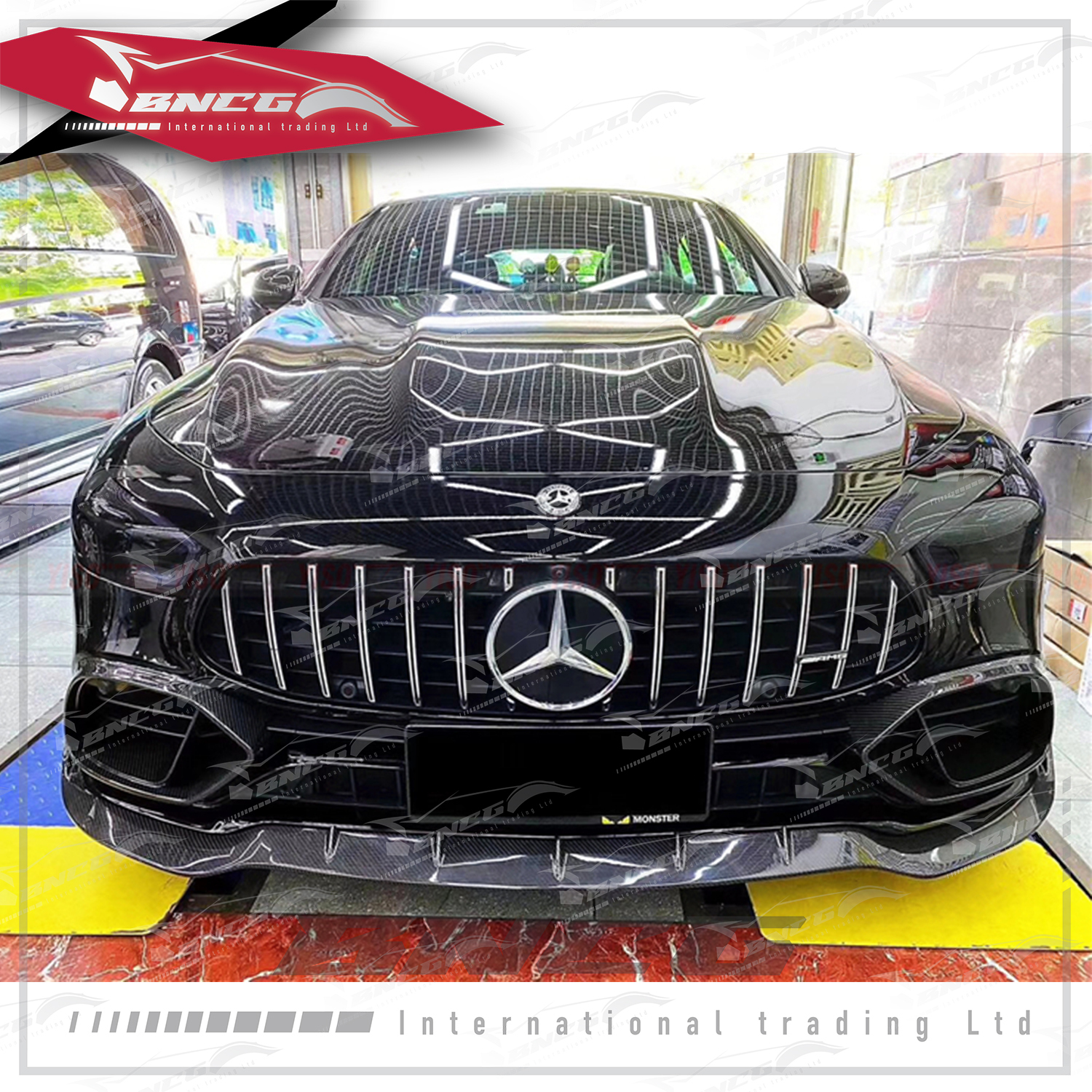 賓士 Benz AMG GT50 GT53 改裝 碳纖維 外觀件 空力套件 巴博斯 前下巴 後下巴 尾翼 風口 後風刀 側裙