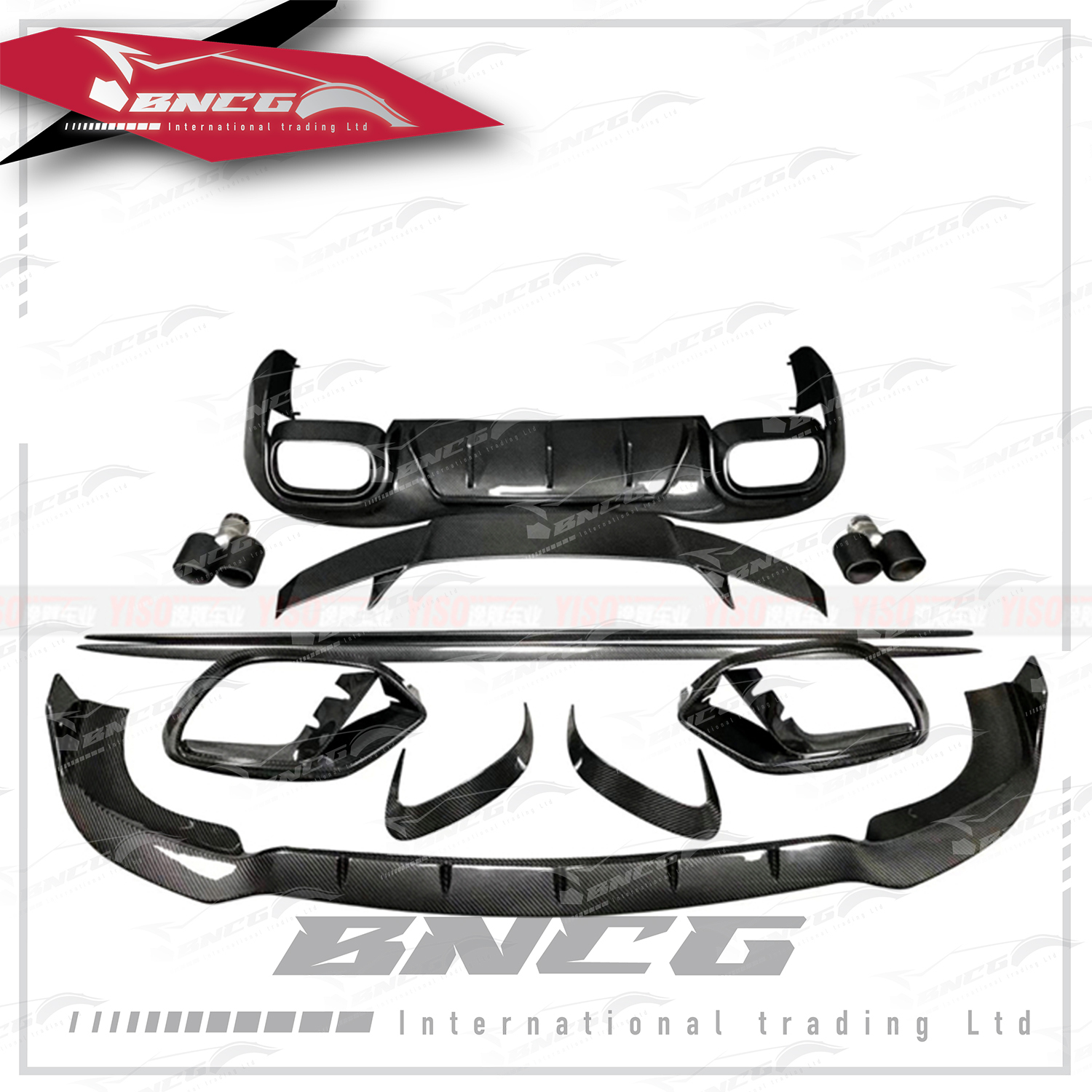 賓士 Benz AMG GT50 GT53 改裝 碳纖維 外觀件 空力套件 巴博斯 前下巴 後下巴 尾翼 風口 後風刀 側裙