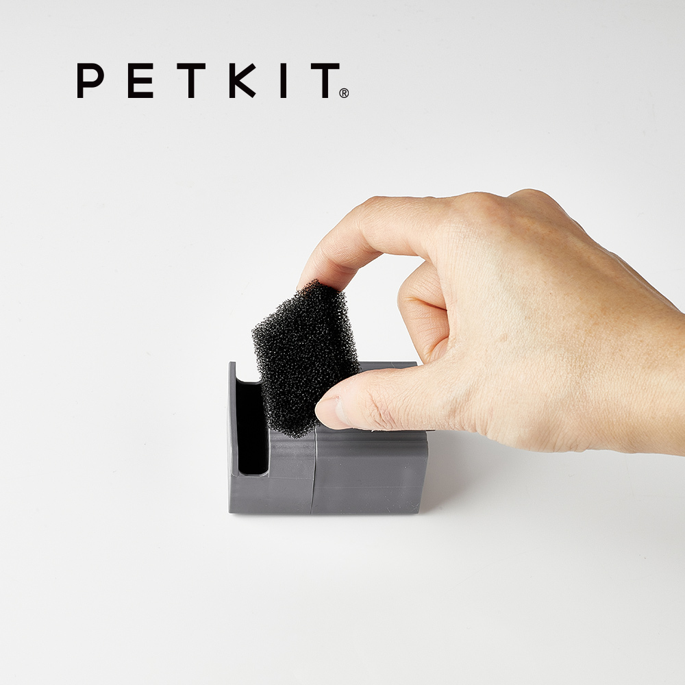 【PETKIT佩奇】寵物智能活水機W4X(無線馬達)專用方形過濾棉 15入裝