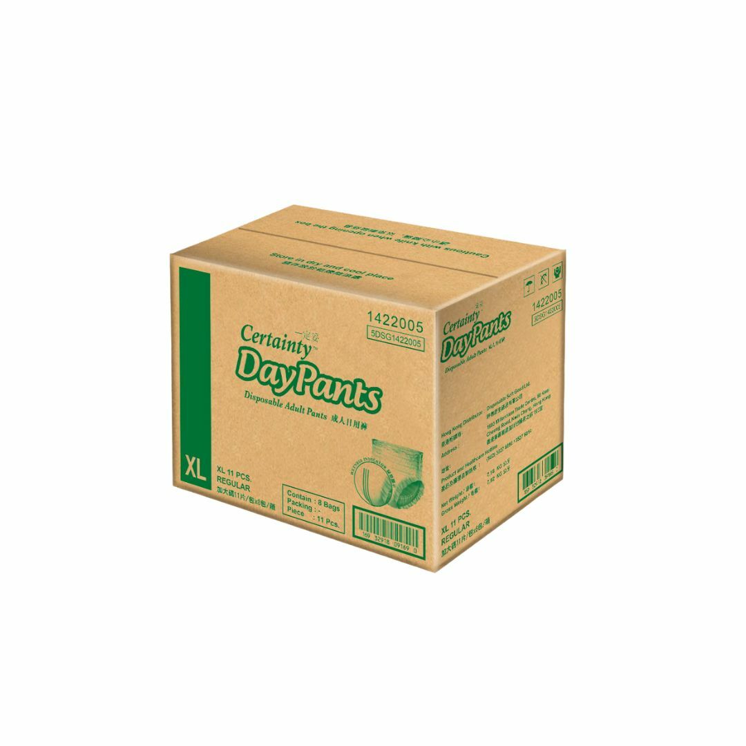 Certainty 一定妥 - 成人日用褲 (加大) | (原箱8包 x 11片)