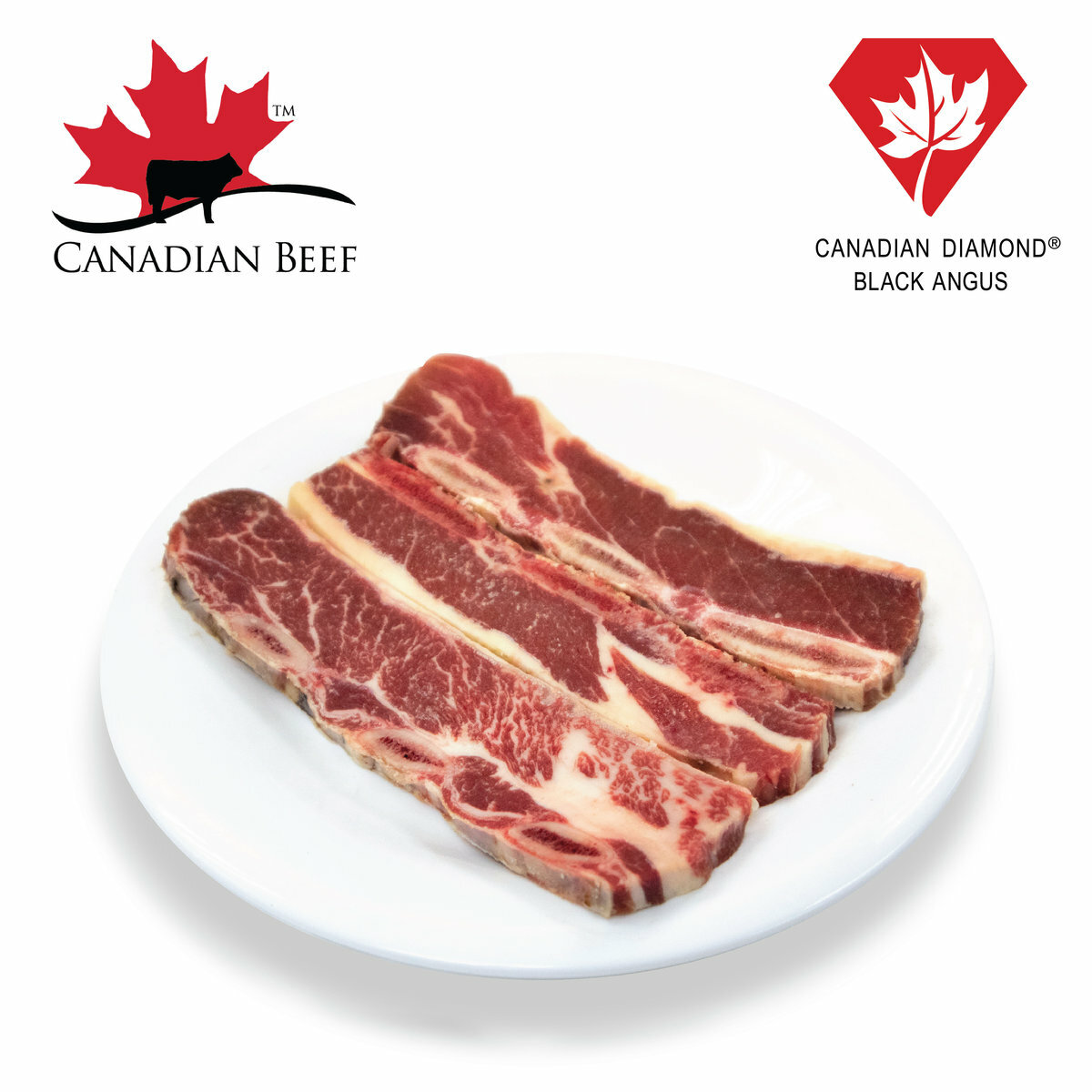 加拿大CANADIAN DIAMOND® Black Angus高級穀飼黑毛安格斯牛仔骨 200g