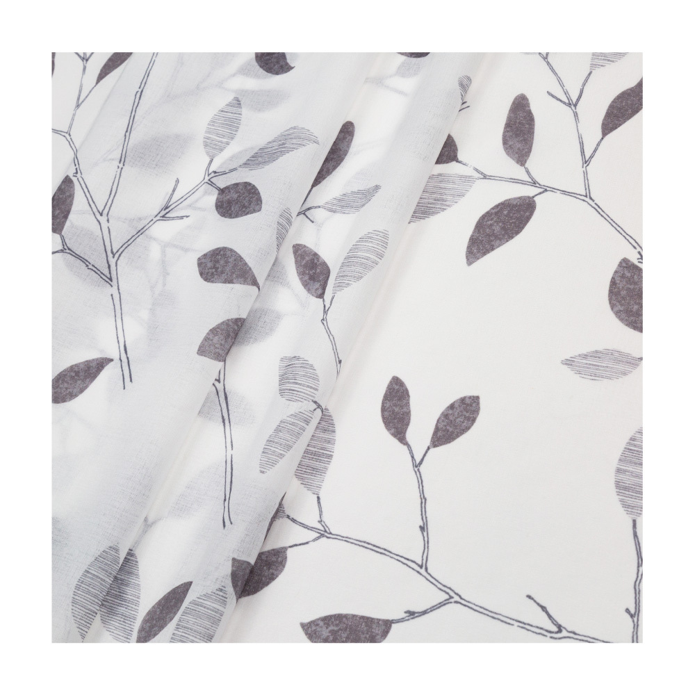 MIT手工│透光窗紗窗簾│半窗落地窗│庭園疏影│織帶