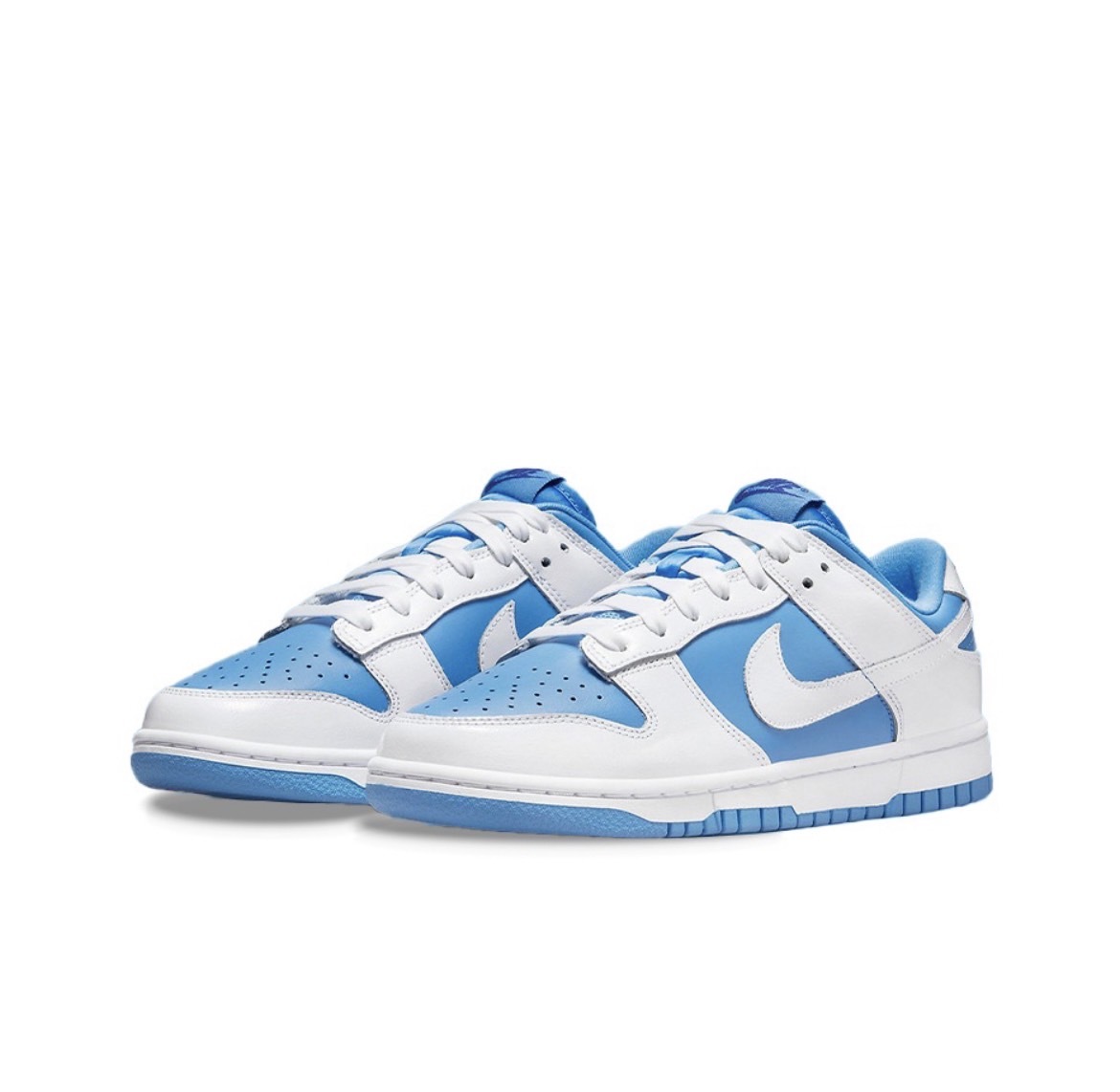 Nike Dunk Low ESS "Reverse UNC" 反轉北卡藍 漆皮 藍白 女款