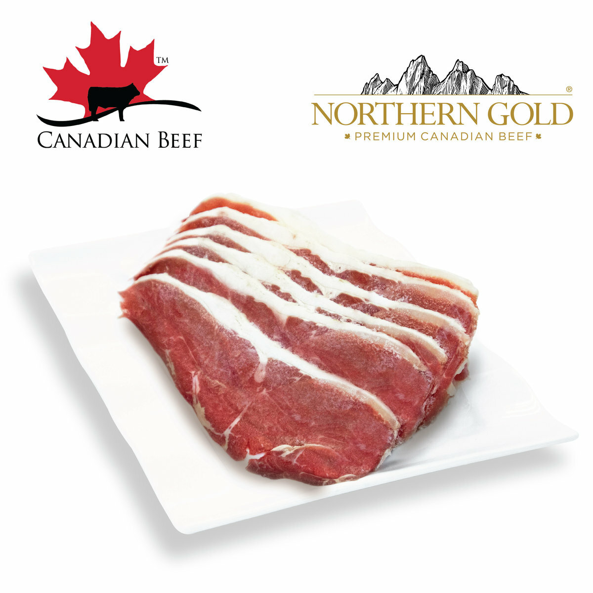 加拿大NORTHERN GOLD®優質頂級AAA牛肉火鍋片 200克