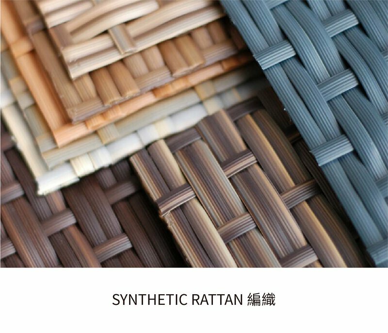 混色編織 抗紫外線、堅固耐高溫、免維護、易於清潔、環保材質、不褪色、無刮痕