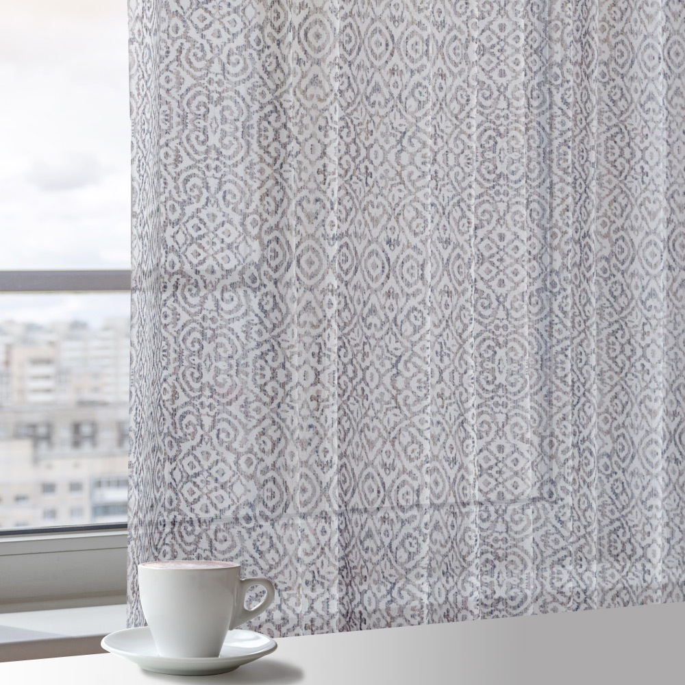 MIT手工│透光窗紗窗簾│半窗落地窗│異國風情│織帶