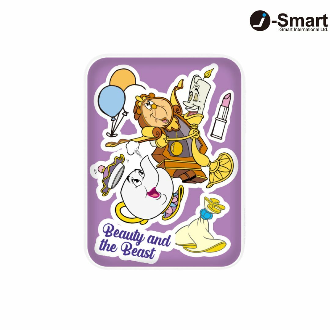 i-Smart-迪士尼系列口袋行動電源-貼紙系列-美女與野獸 Beauty and the Beast