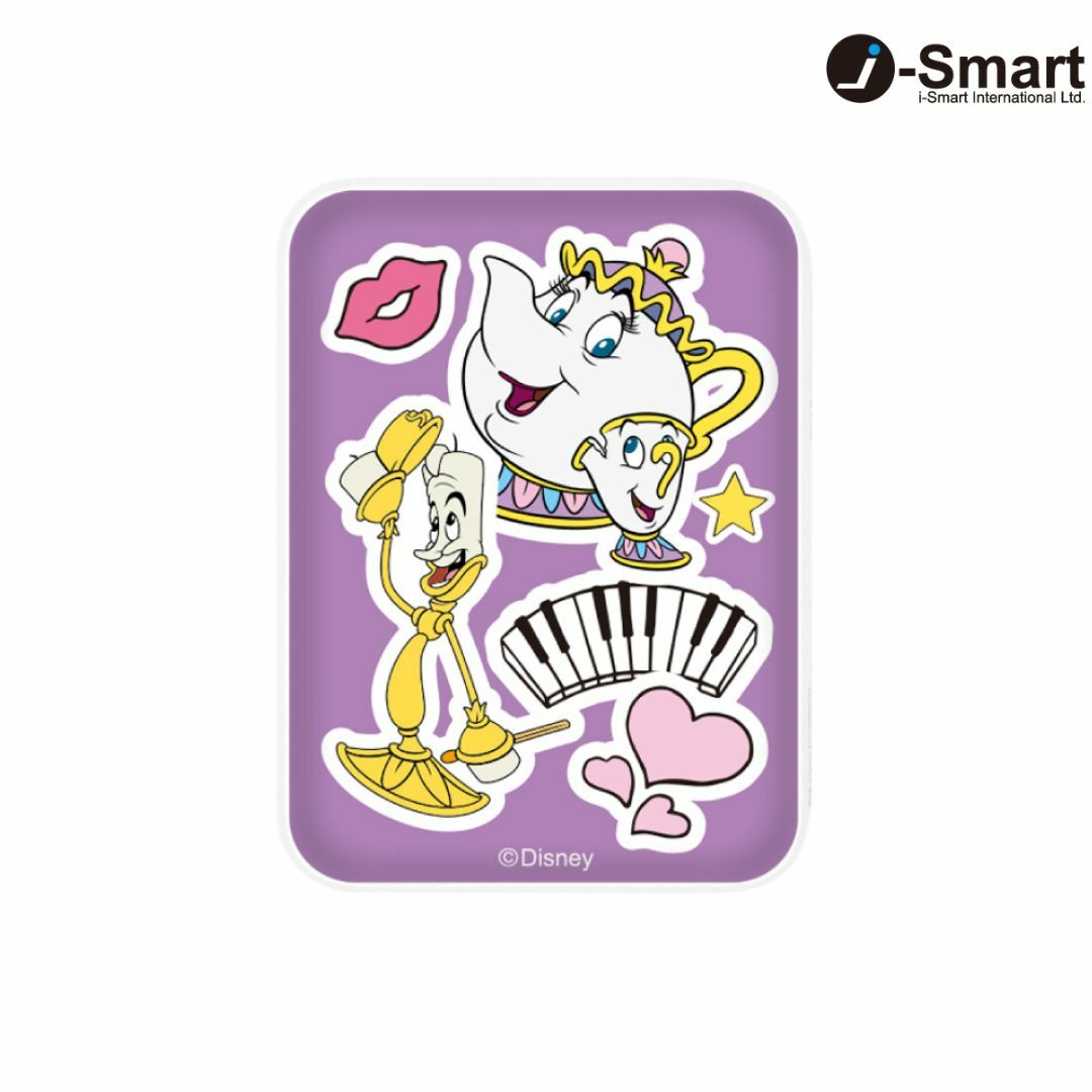 i-Smart-迪士尼系列口袋行動電源-貼紙系列-美女與野獸 Beauty and the Beast