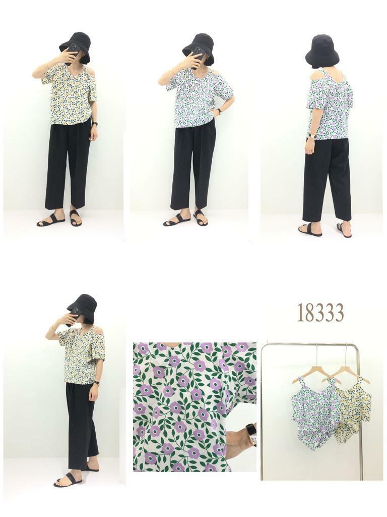 【BONNIE】吊帶印花TOP