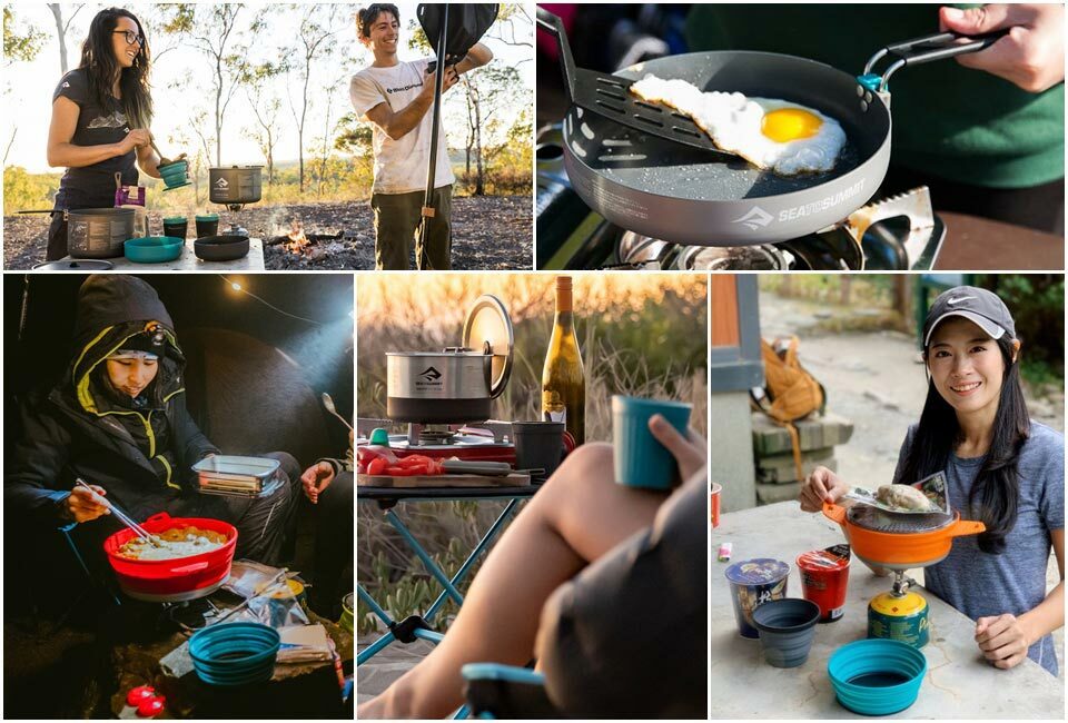 SEA TO SUMMIT Sigma摺疊鍋具組-1.1(含1人餐具) 鍋具/餐具/登山露營 51STSAKI5009