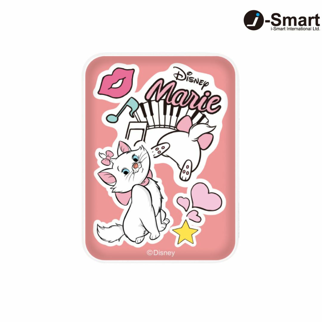 i-Smart-迪士尼系列口袋行動電源-貼紙系列-富貴貓 Marie