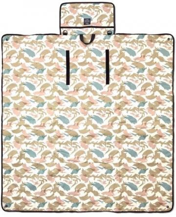 KIU 戶外600D 防水面料野餐墊 ｜ 耐用防水 ｜ 可折疊方便攜帶 ｜ 可用營釘固定 ｜ 設有拉鍊口袋 ｜ 戶外活動必備