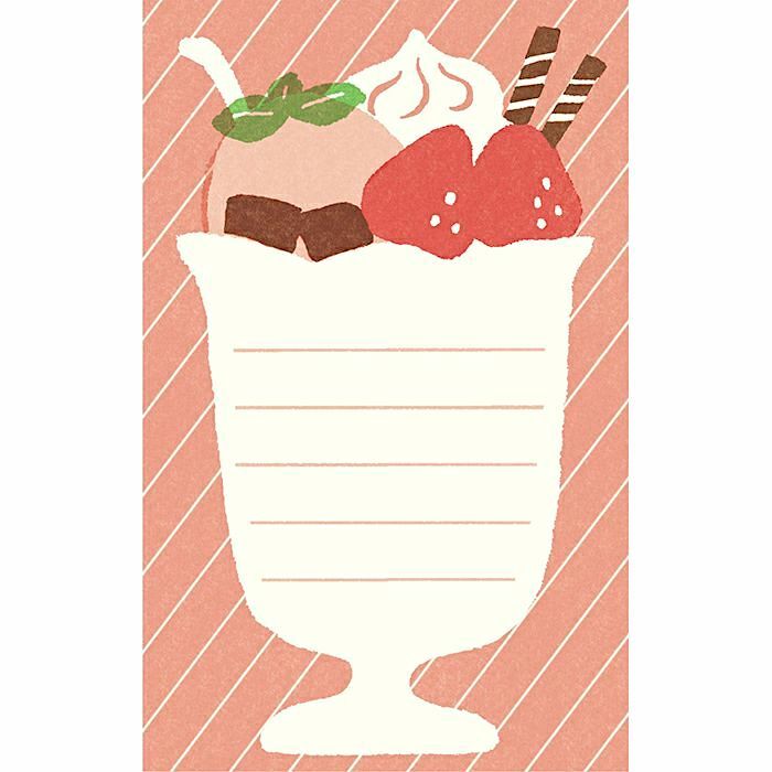 [Limited] Furukawashiko Mini Letter and Envelope Set－Strawberry Dessert Series (Japanese Stationery Brand)