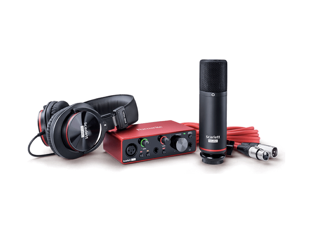 Focusrite - scarlett-solo studio 4th Gen 錄音套組 直接錄音 CP值高 入門半專業 錄音設備