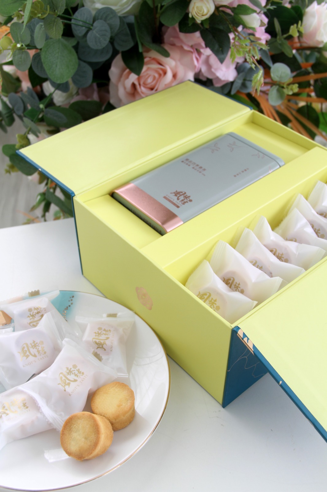 風味結愛文芒果酥四季春高山茶禮盒