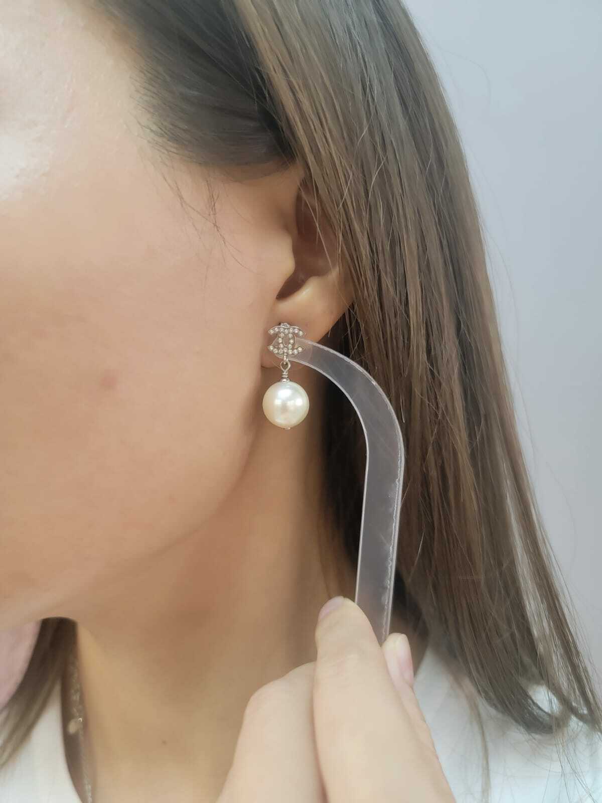 Chanel A36138 earrings drop pearl  耳環