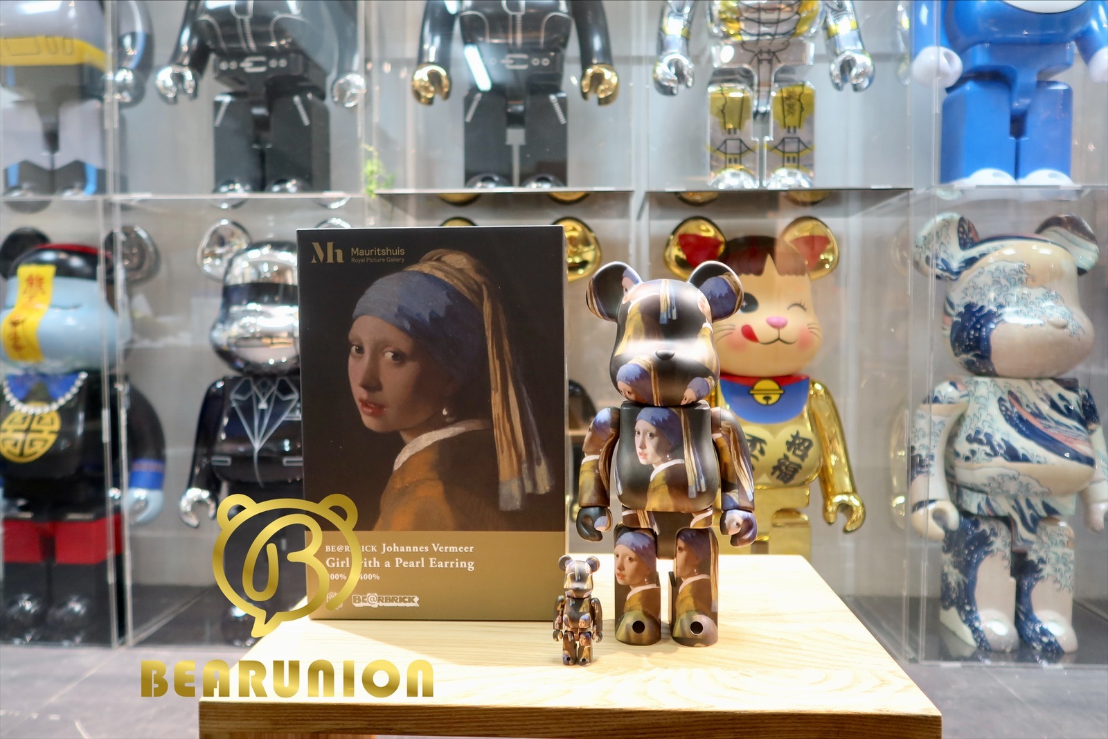 Bearbrick 400% 100% Johannes vermeer