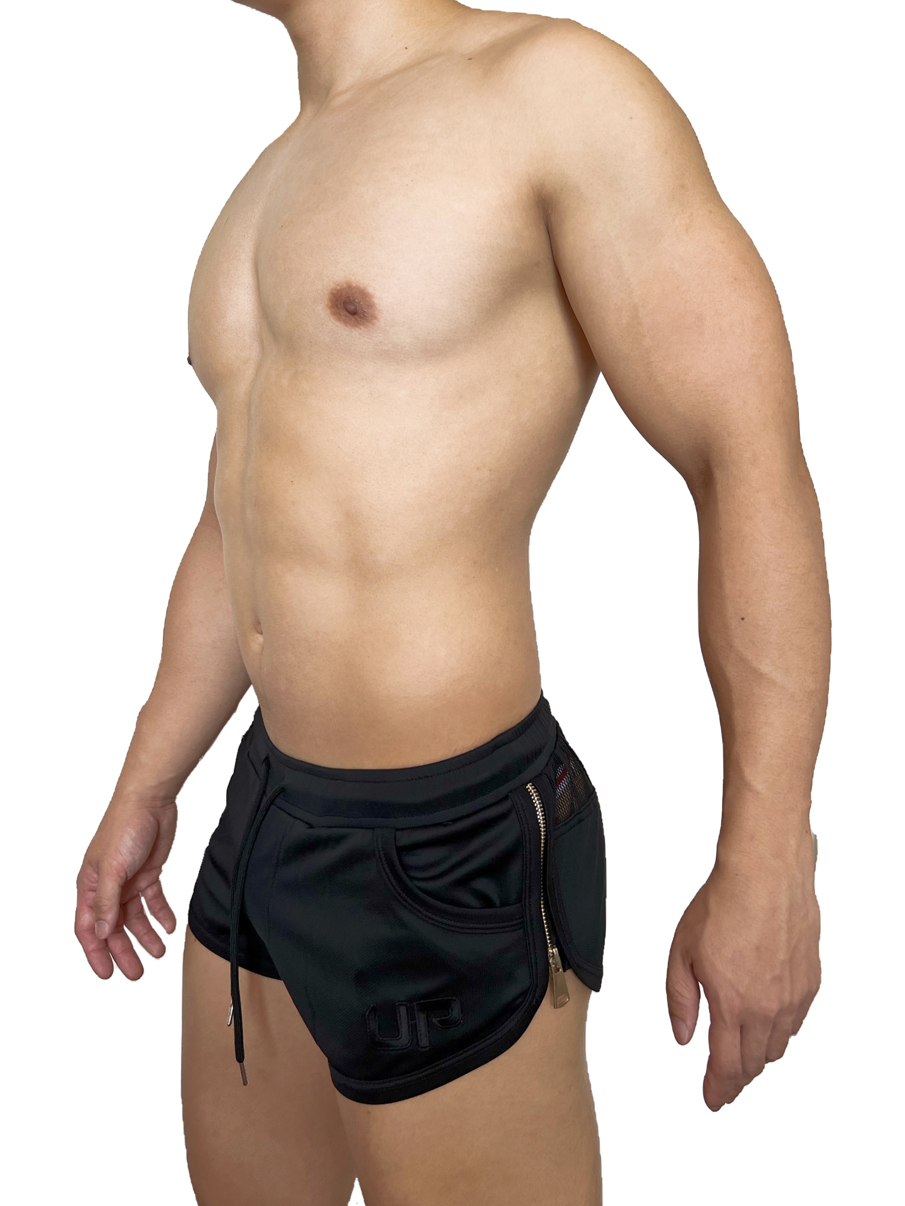 熱賣回歸 - UP For Fun 拉鍊運動褲 黑金