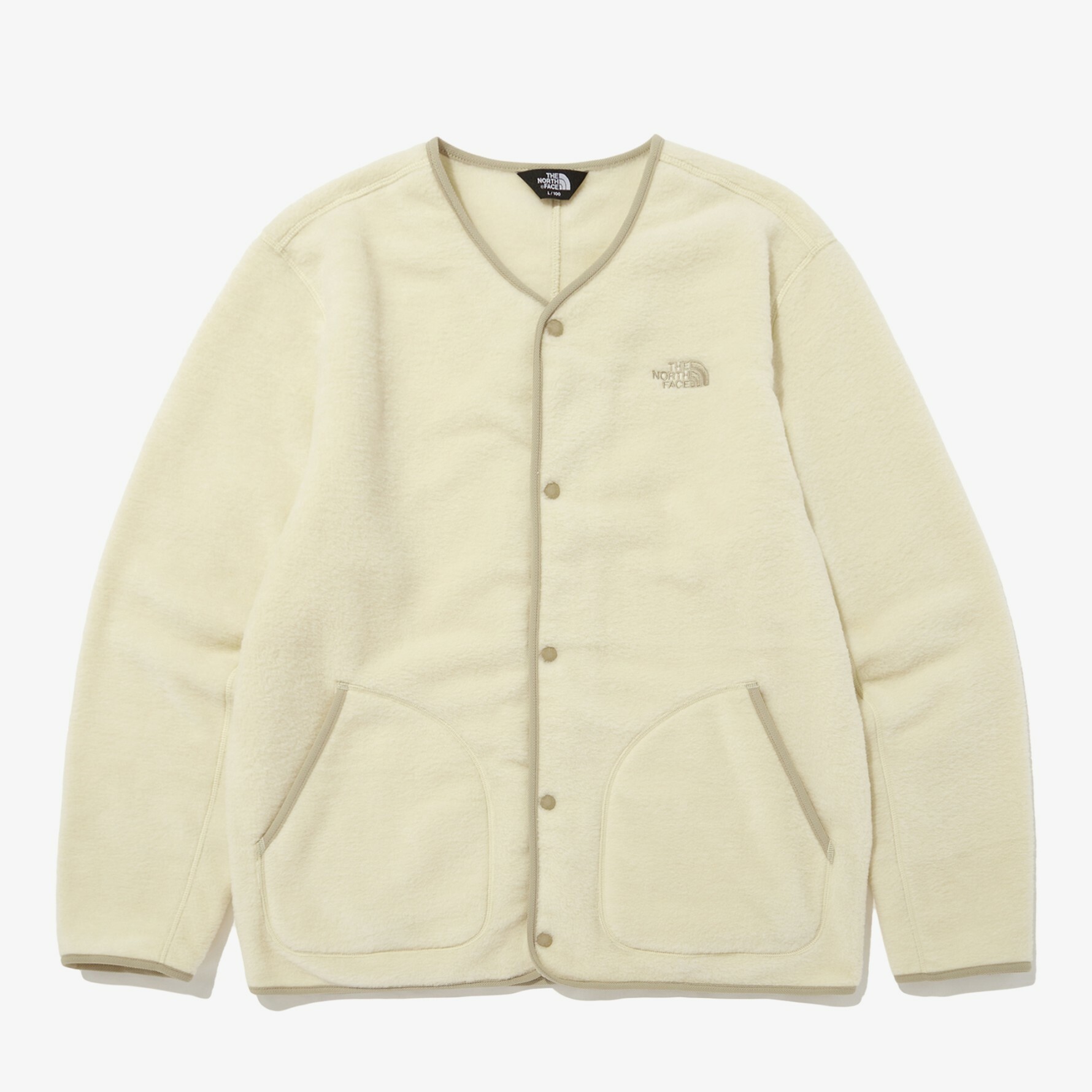 THE NORTH FACE NOVELTY ACAMPO 開襟衫 長袖 米白  NJ5JN61B