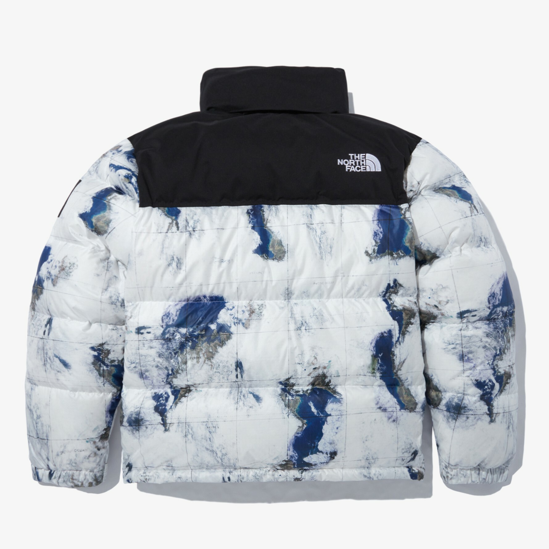 THE NORTH FACE NOVELTY NUPTSE 白標 羽絨外套 衛星雲圖 NJ1DN51J