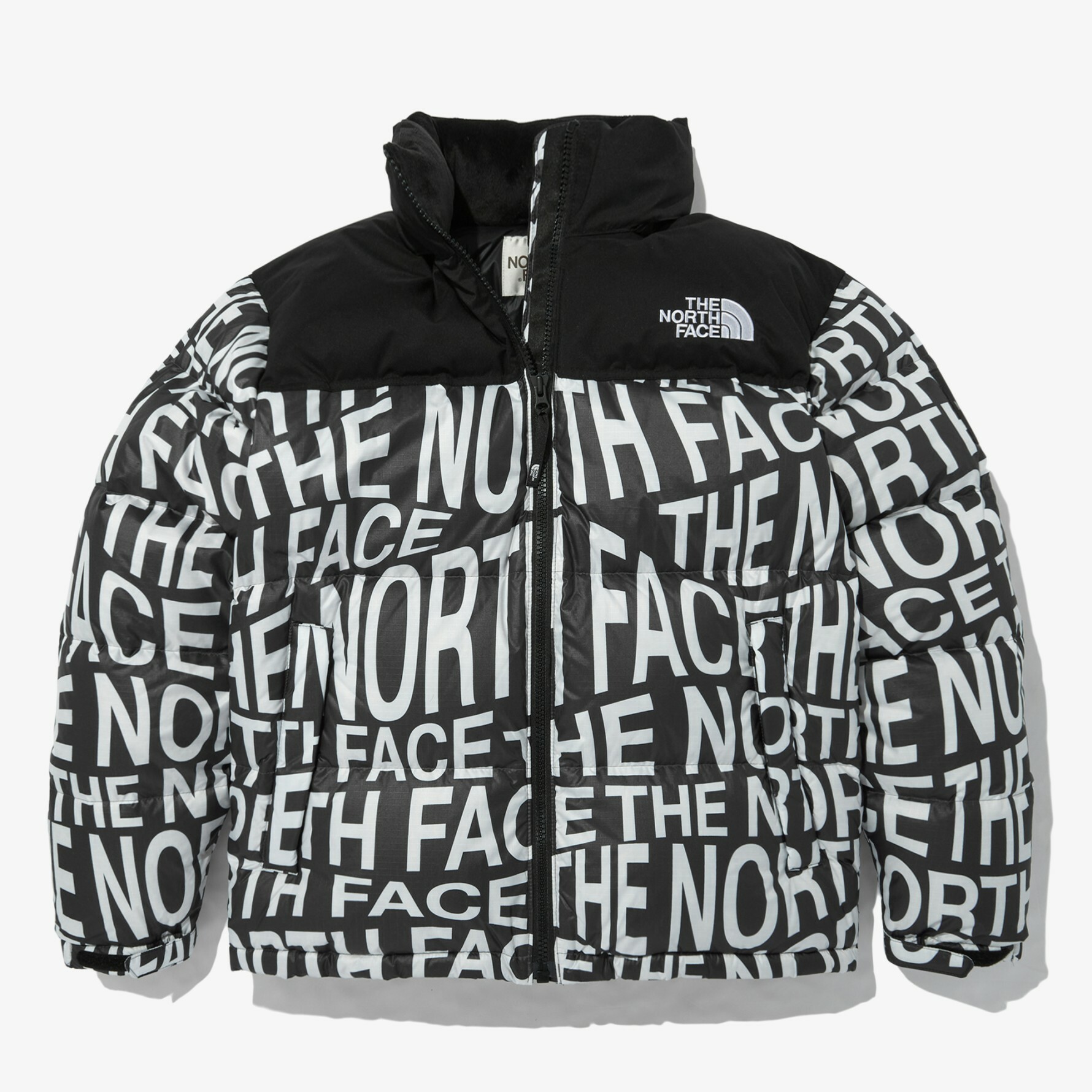 THE NORTH FACE NOVELTY NUPTSE 白標羽絨外套滿版LOGO NJ1DN51M