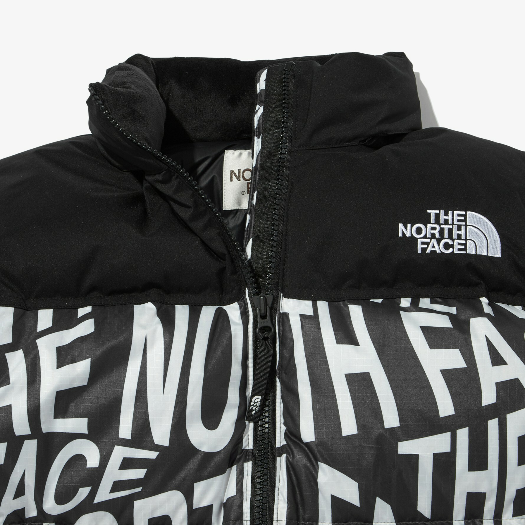 THE NORTH FACE NOVELTY NUPTSE 白標羽絨外套滿版LOGO NJ1DN51M