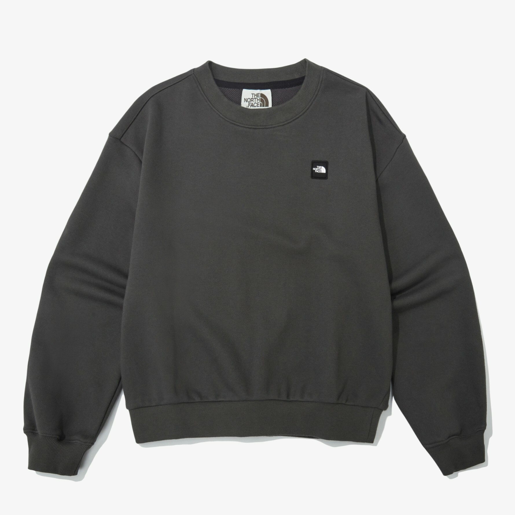 THE NORTH FACE 白標 COMFY 刺繡LOGO 胸徽 長袖 衛衣 炭灰 NM5MN51J