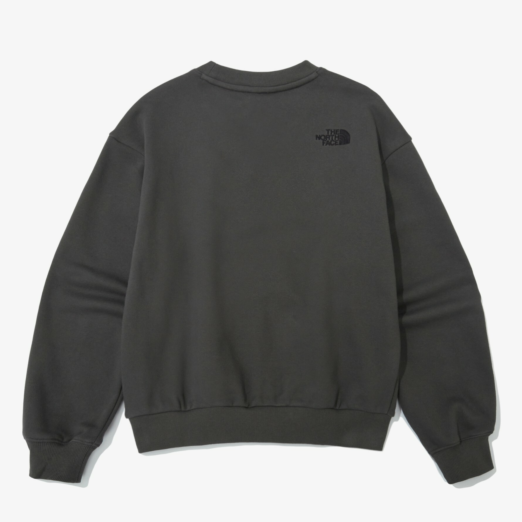 THE NORTH FACE 白標 COMFY 刺繡LOGO 胸徽 長袖 衛衣 炭灰 NM5MN51J