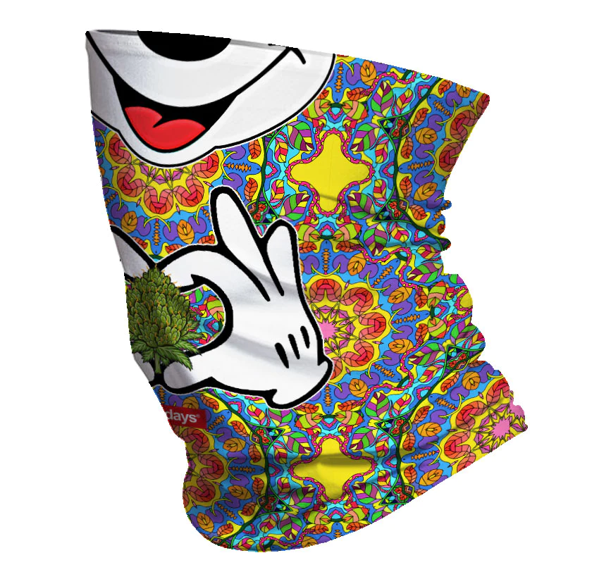 美國StonerDays Trippy Mouse Neck Gaiter 迷幻米奇多功能圍脖