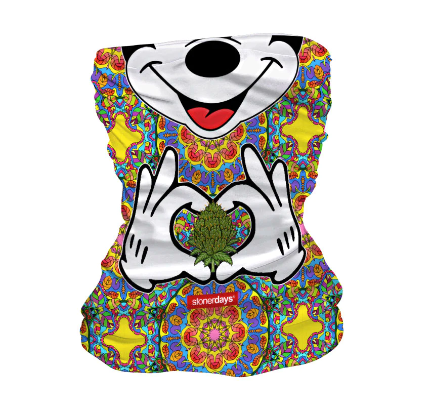 美國StonerDays Trippy Mouse Neck Gaiter 迷幻米奇多功能圍脖