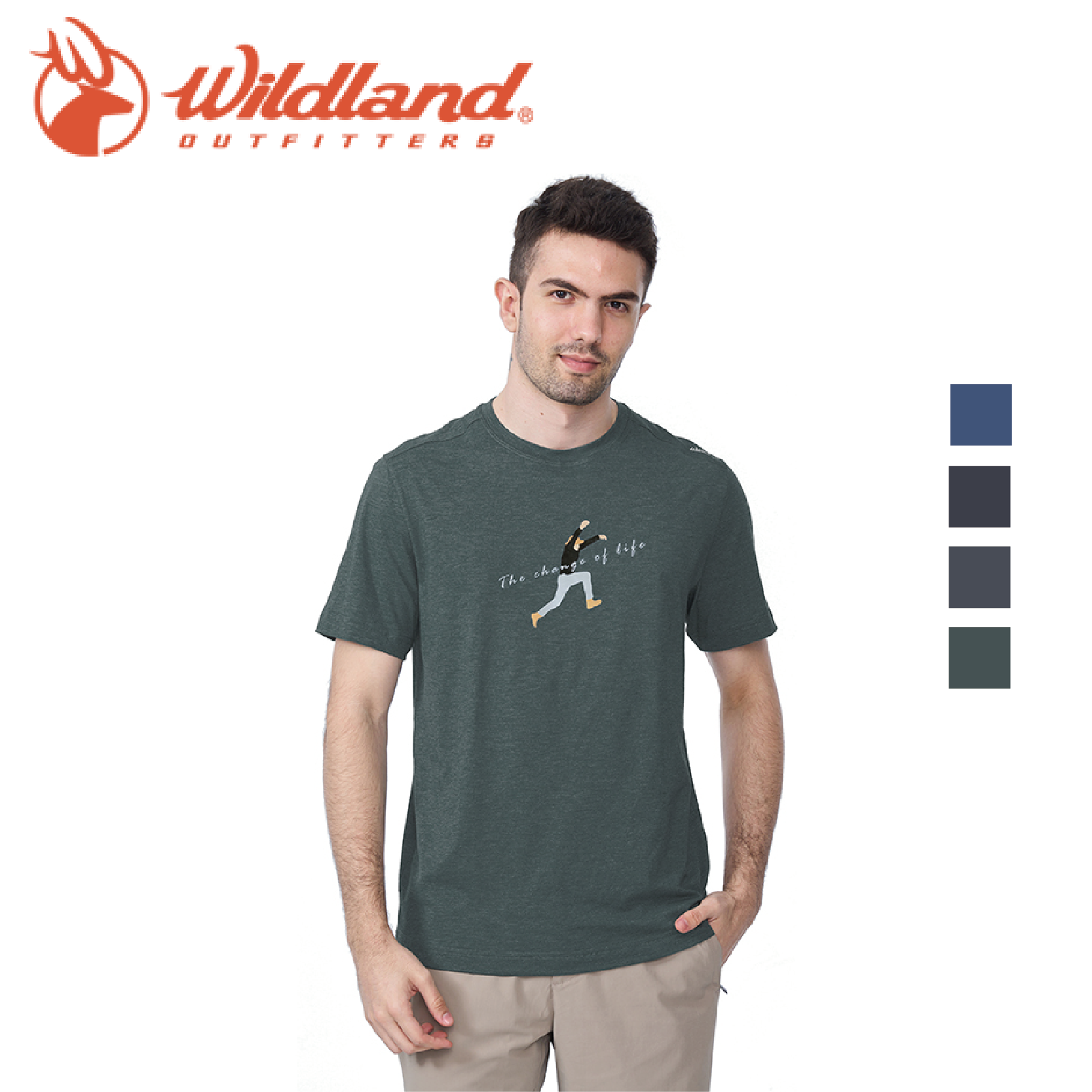 Wildland 荒野  山男孩機能快乾T恤 (四色) 登山/徒步/旅行/旅遊 10W01618