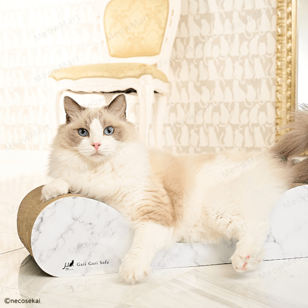【現貨8折】日本Gari Gari 貴妃椅貓抓板 (絕版雲石款)