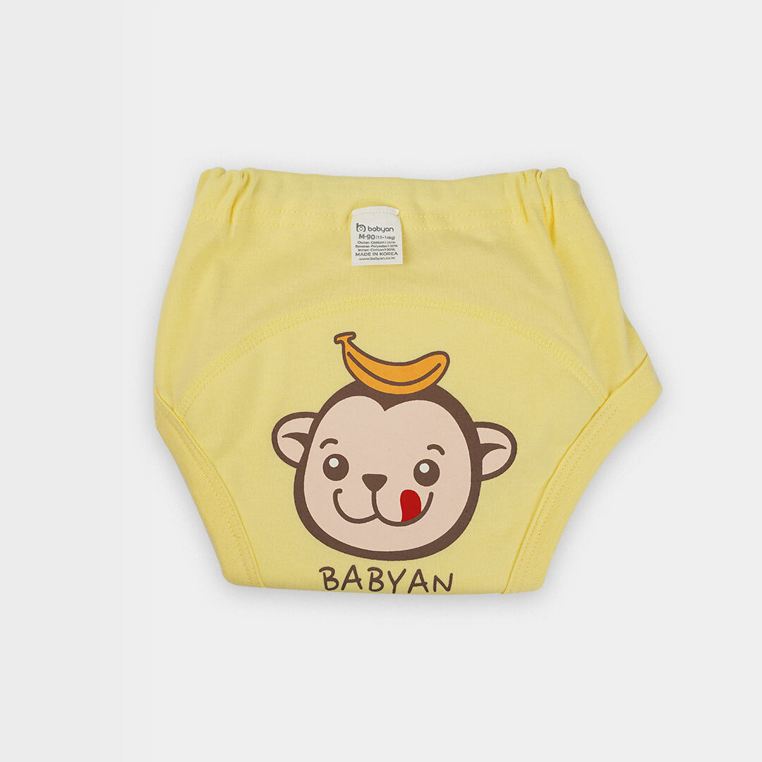 (50-70CC)4層Babyan貪吃小猴學習褲