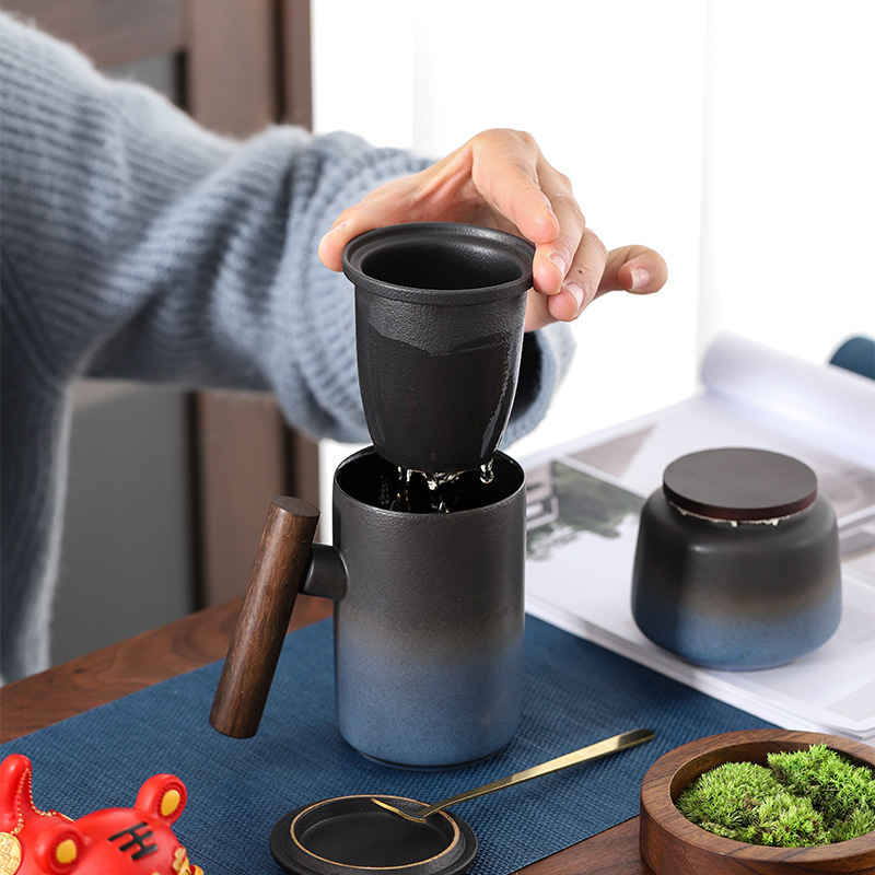 經典陶瓷漸變茶杯