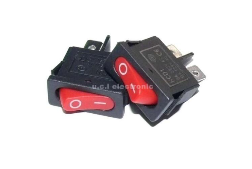 【UCI電子】(H-3) KCD1-110 10x22mm 超薄船型開關 2腳小型儀表儀器 電源開關 船型開關 KCD